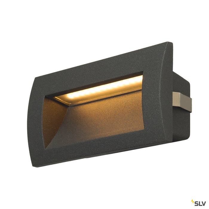 DOWNUNDER OUT LED M, outdoor recessed wall light, LED, 3000K, anthracite