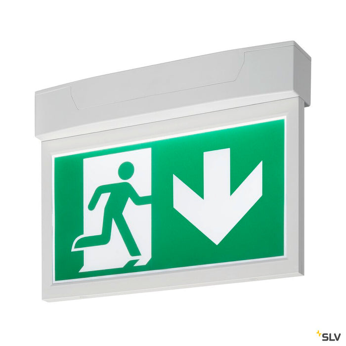 P-LIGHT 33, wall and ceiling light, emergency exit light, LED, 6000K, white, L/W/H 33/6/25 cm, 4W