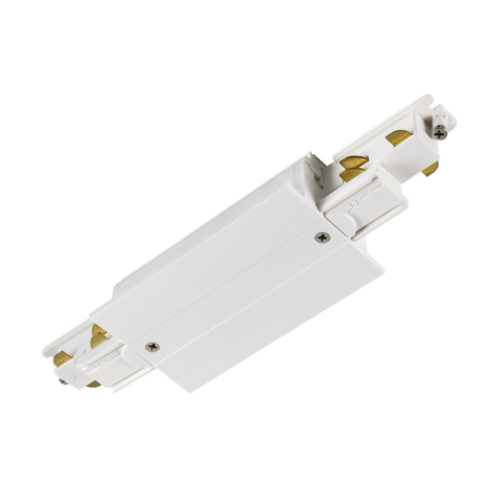 Longitudinal connector, for S-TRACK 3-phase mounting track, white, DALI