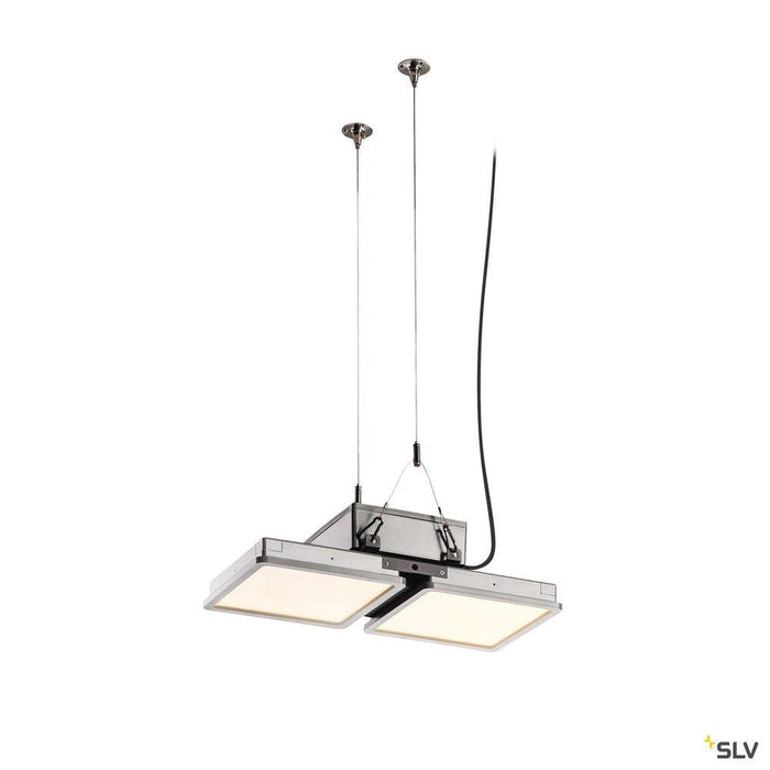 [Discontinued] ALMINO PD, double, LED outdoor surface-mounted ceiling light, UGR<19 grey IP65 4000K