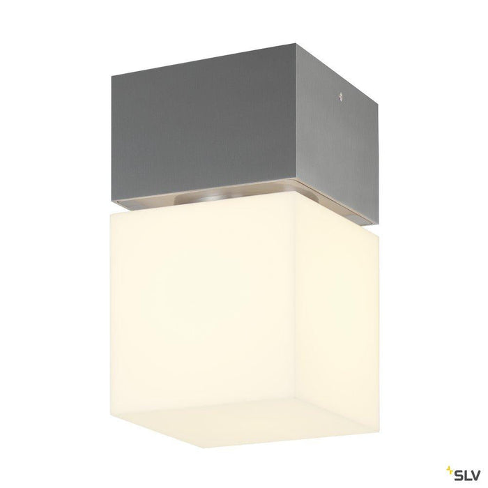 SQUARE C LED, LED Outdoor surface-mounted ceiling light, IP44, stainless steel 316, 3000K