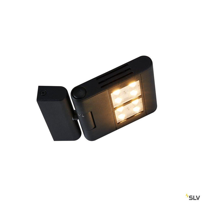 LENITO Indoor LED recessed wall light black 3000K