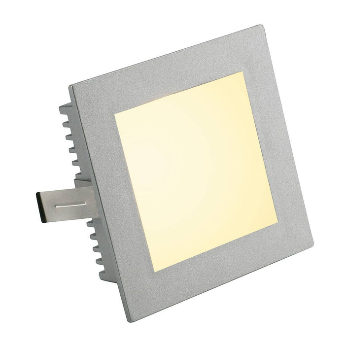 FLAT FRAME BASIC recessed light, square, silver-grey, G4 , max. 20W