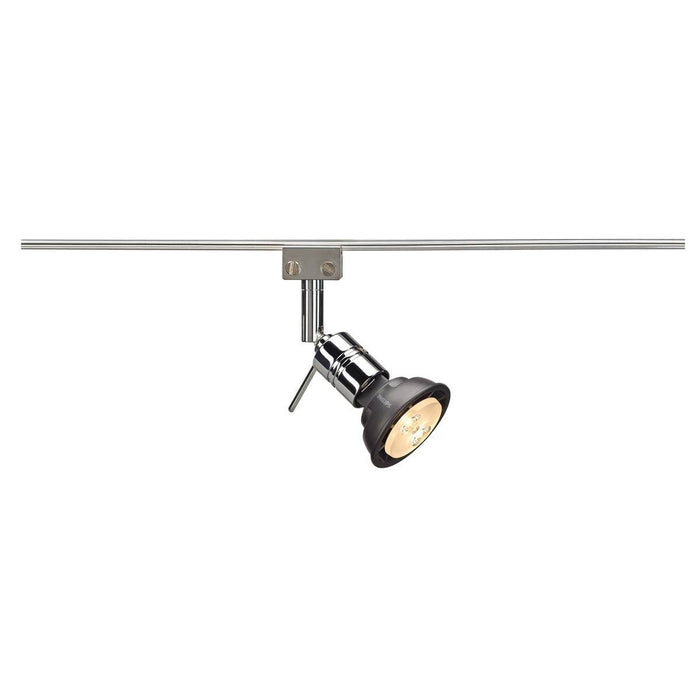 [Discontinued] Solo 90° lamp head for GLU- TRAX, chrome, MR16, max. 35W, adjustable