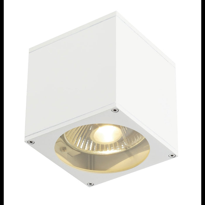 BIG THEO WALL OUT wall light, square, white, ES111, max. 75W
