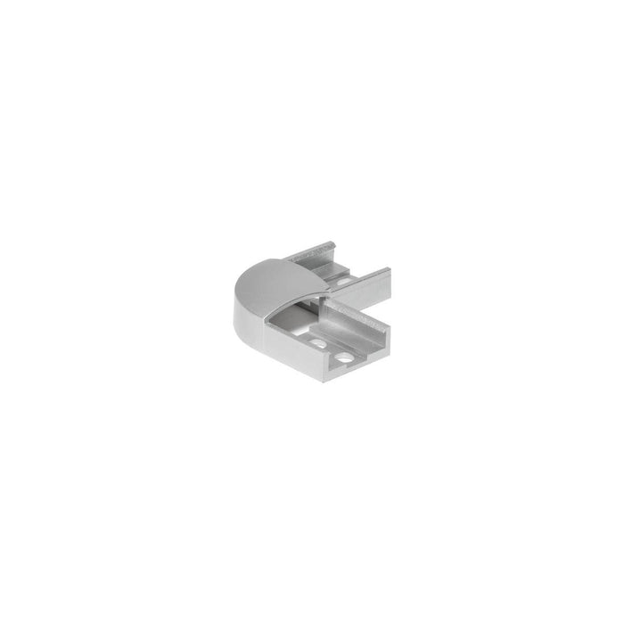 GLENOS 90° connector for linear profile 1809, silver, 2 pcs.