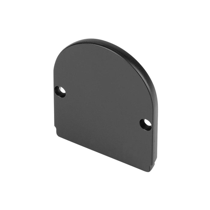 GLENOS end cap for industrial profile dome, matt black, 2 pcs.