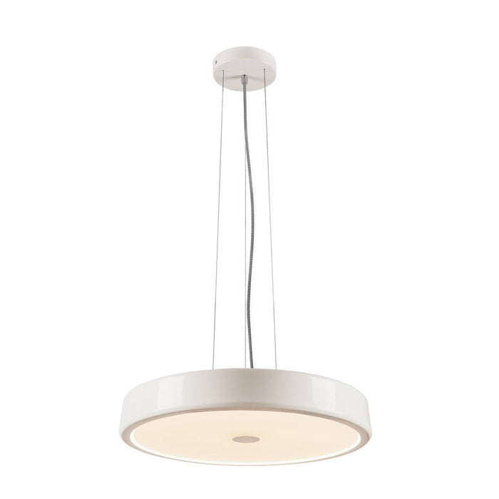 SPHERA, pendant, LED, 2700K, round, white, frosted acrylic glass, Ø 45cm