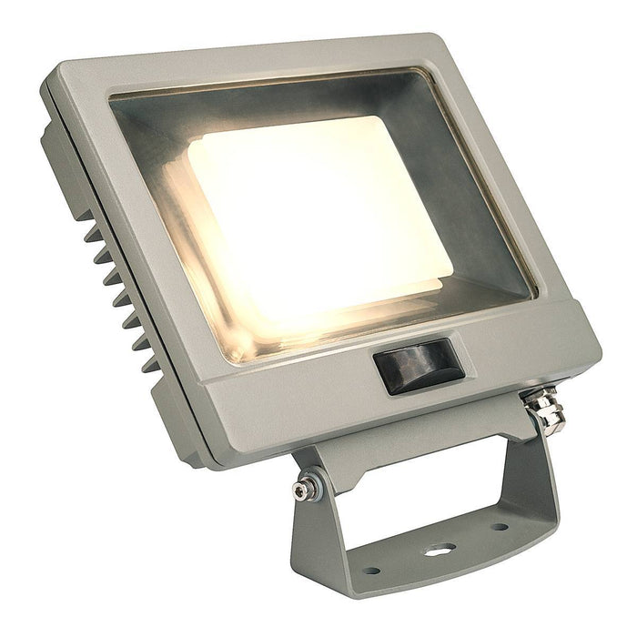 SPOODI SENSOR, LED Outdoor surface-mounted wall light, 30W, silver-grey, 3000K