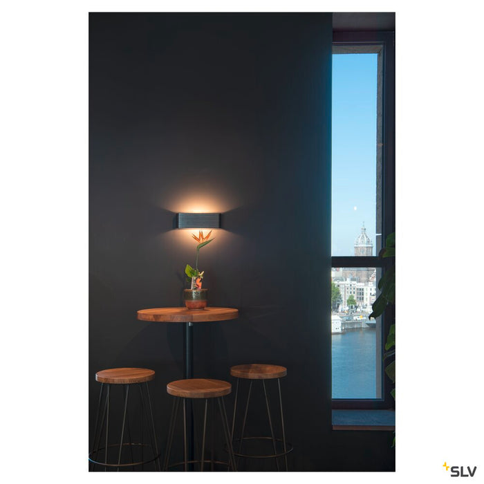 MANA, lamp shade, wood, grey/brown, L/H/T 29/9,5/7 cm