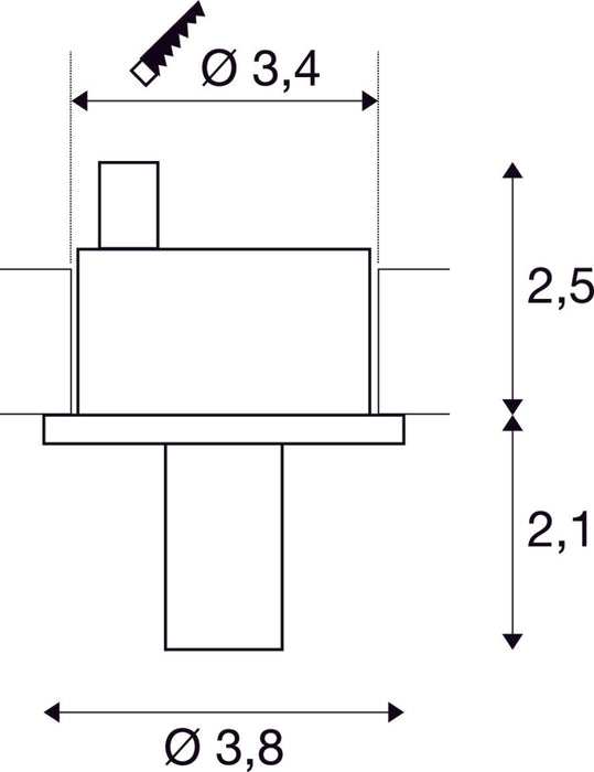 LIGHTPOINT, recessed fitting, LED, round, matt white, 3000K