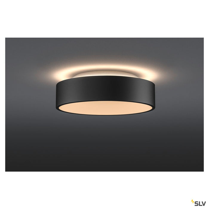 MEDO 30 CW AMBIENT, LED Outdoor surface-mounted wall and ceiling light, TRIAC, black, 3000/4000K