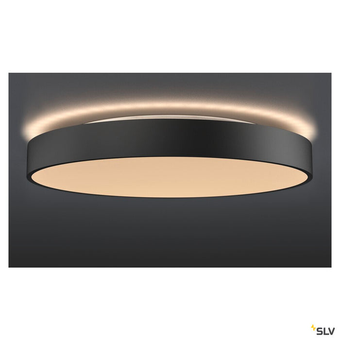 MEDO 60 CW AMBIENT, LED Outdoor surface-mounted wall and ceiling light, TRIAC, black, 3000/4000K