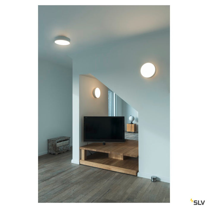 MEDO 30 CW AMBIENT, LED Outdoor surface-mounted wall and ceiling light, DALI, white, 3000/4000K