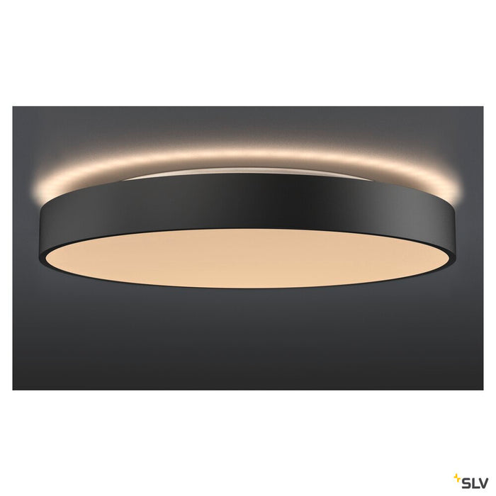 MEDO 60 CW AMBIENT, LED Outdoor surface-mounted wall and ceiling light, DALI, black, 3000/4000K