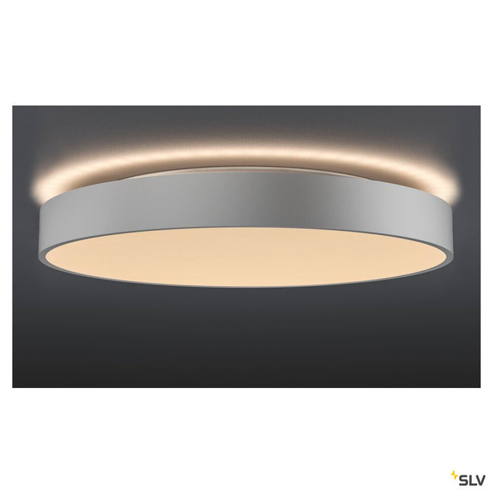 MEDO 60 CW AMBIENT, LED Outdoor surface-mounted wall and ceiling light, DALI, silver-grey, 3000/4000K