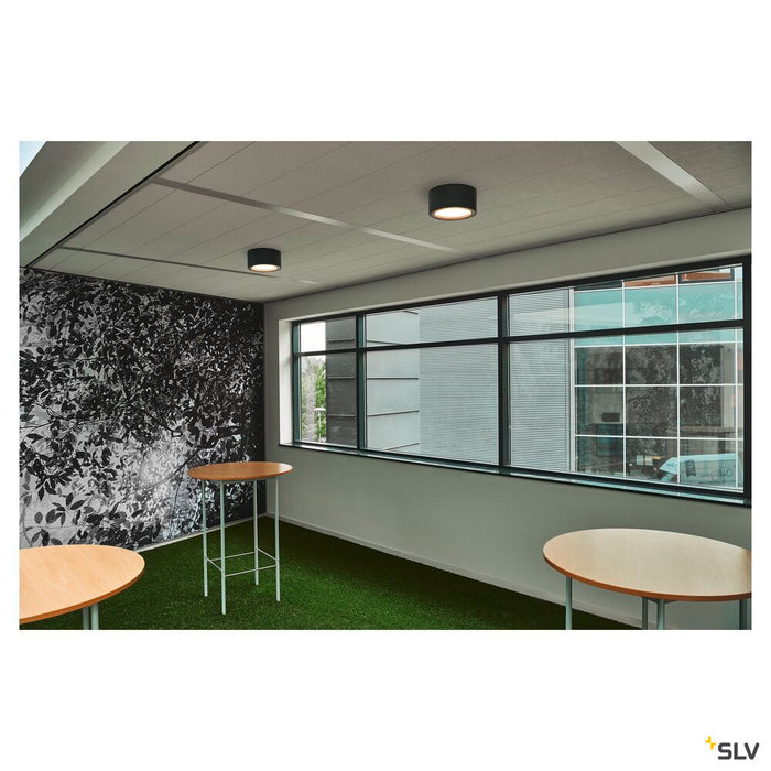 FERA 25 CL, LED Indoor surface-mounted ceiling light, black, 3000K, 100°