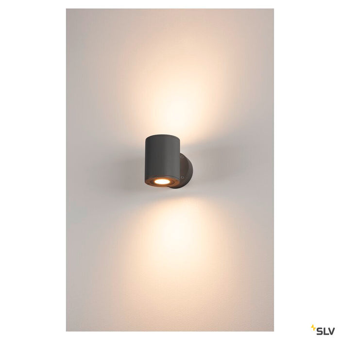 SITRA Up/Down WL, LED Outdoor surface-mounted wall light, anthracite, IP44, 3000K