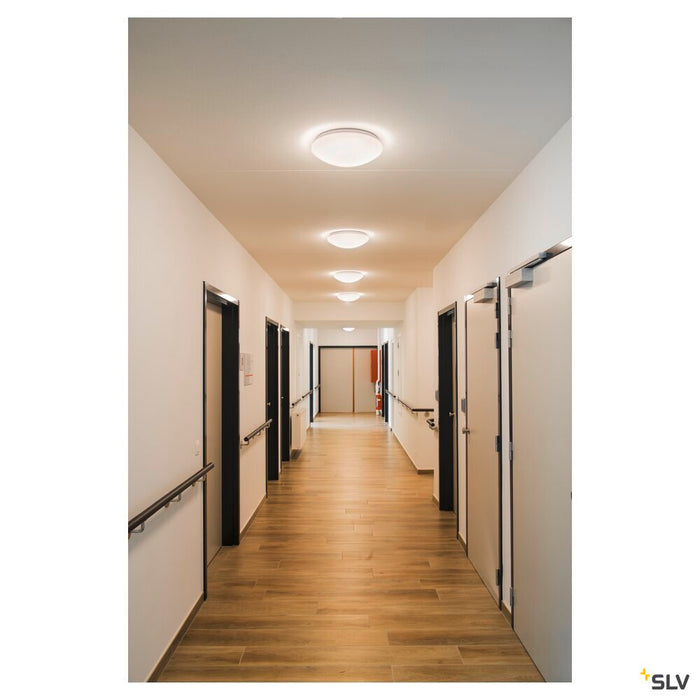 LIPSY 40 Dome, LED Outdoor surface-mounted wall and ceiling light, white, IP44, 3000/4000K