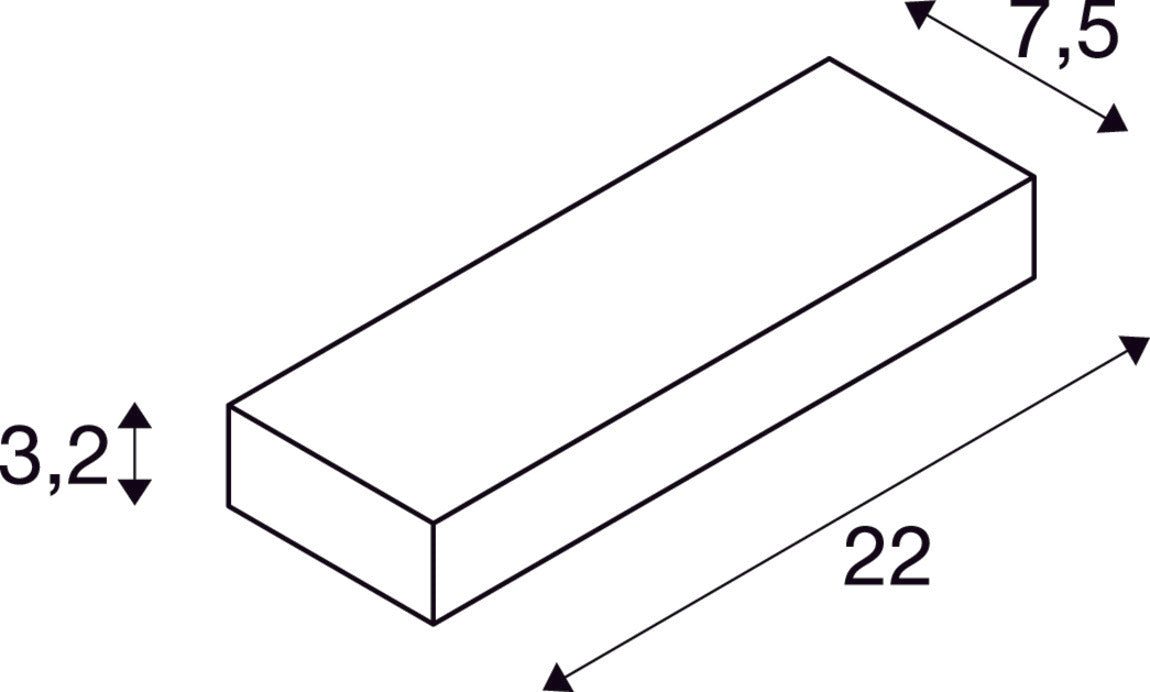 PEMA WL, LED Outdoor surface-mounted wall light, IP54, white, 3000K