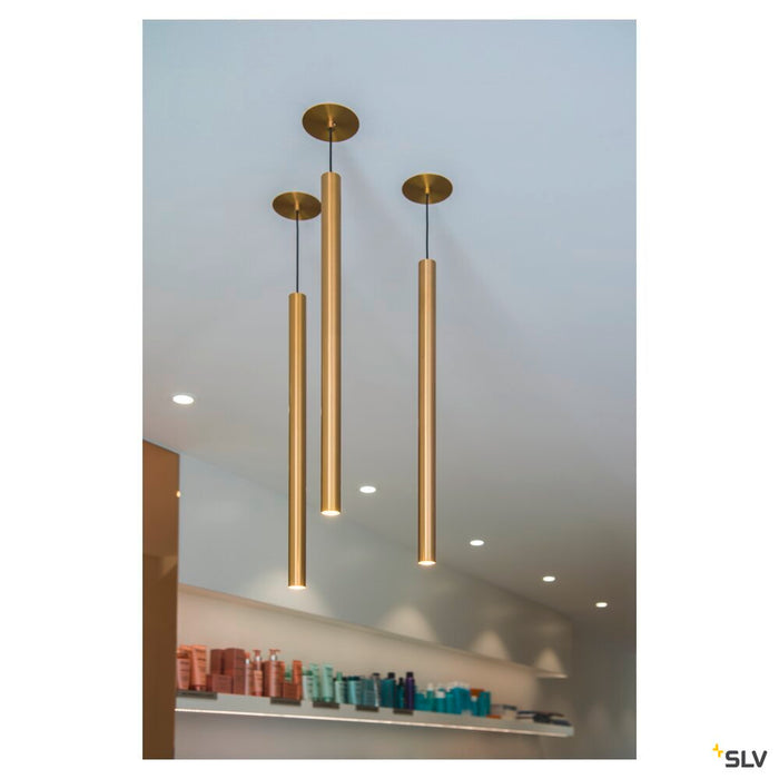 HELIA 30 PD, LED indoor pendant, soft gold, 3000K, recessed version