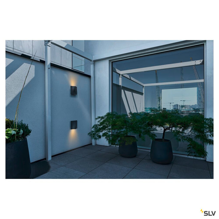 VILUA L WL Outdoor recessed wall light, anthracite, 3000K IP54 100° 810lm