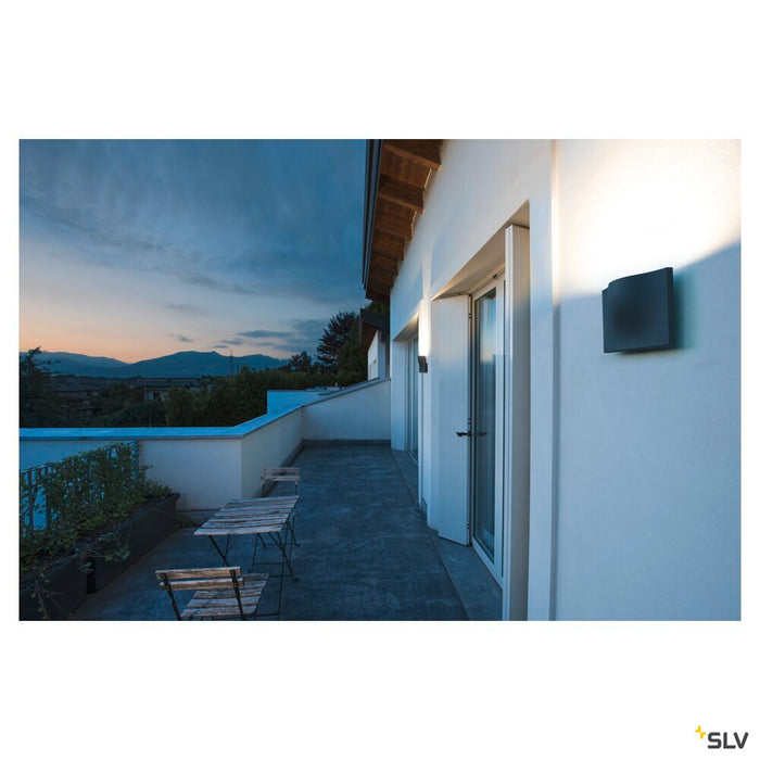 VILUA L WL Outdoor recessed wall light, anthracite, 3000K IP54 100° 810lm