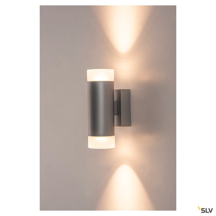 ASTINA UP/DOWN QPAR51, Indoor surface-mounted wall light, grey