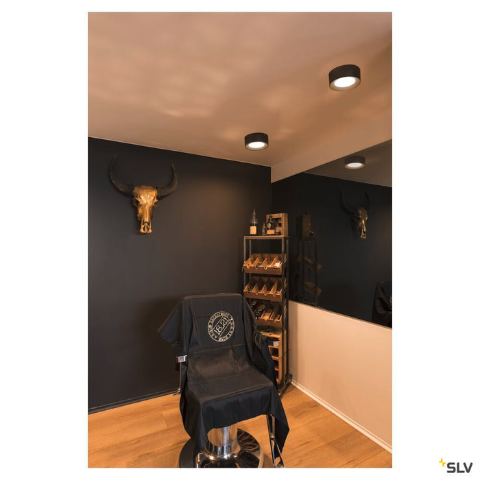 FERA 25 CL DALI, Indoor LED surface-mounted ceiling light, black