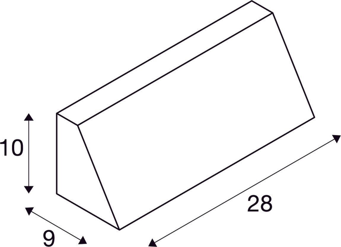 PEMA WL, outdoor LED surface-mounted wall light black CCT switch 3000/4000K