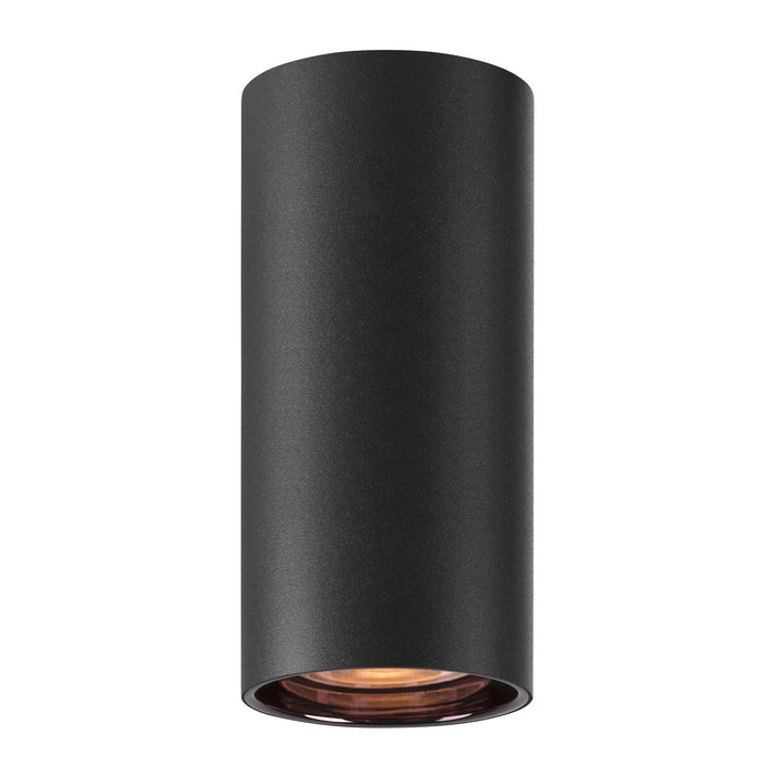 ASTO TUBE, ceiling-mounted light, cylindrical, GU10, 1x max. 10 W, black