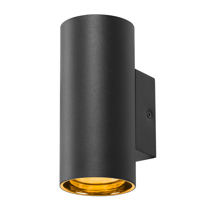 ASTO TUBE, wall-mounted light, cylindrical, GU10, 1x max. 10 W, black