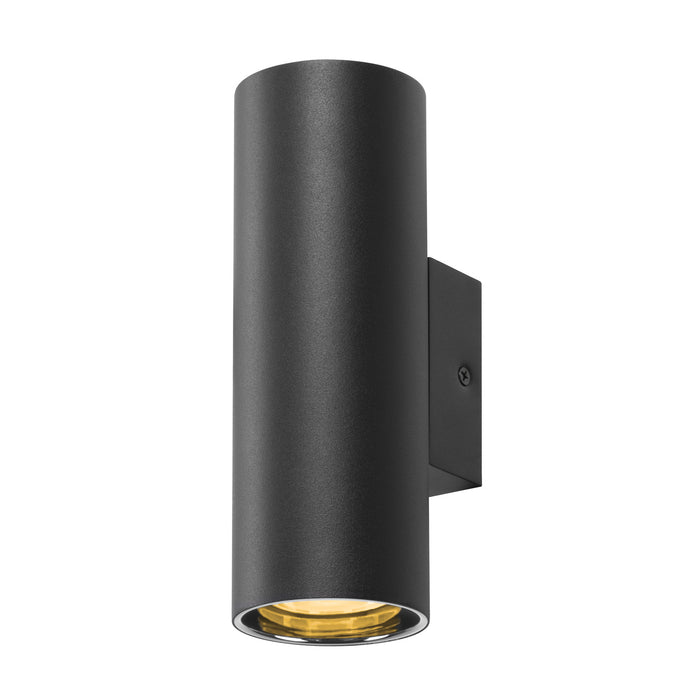 ASTO TUBE, wall-mounted light, cylindrical, GU10, 2x max. 10 W, black