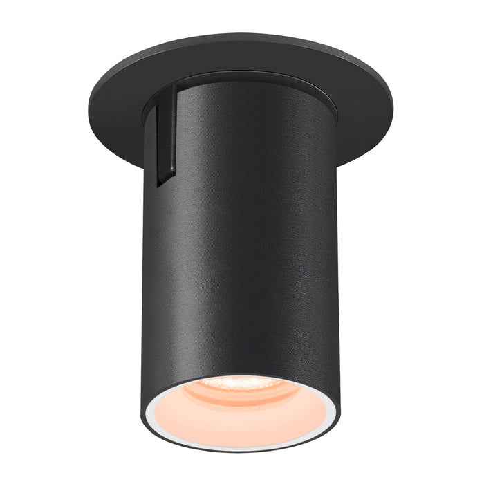 NUMINOS PROJECTOR XS recessed ceiling light, 2700 K, 20°, cylindrical, black / white