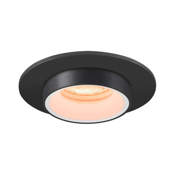 NUMINOS PROJECTOR XS recessed ceiling light, 2700 K, 55°, cylindrical, black / white