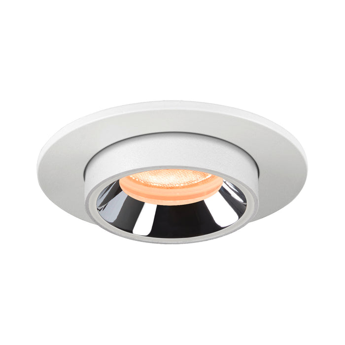 NUMINOS PROJECTOR XS recessed ceiling light, 2700 K, 20°, cylindrical, white / chrome