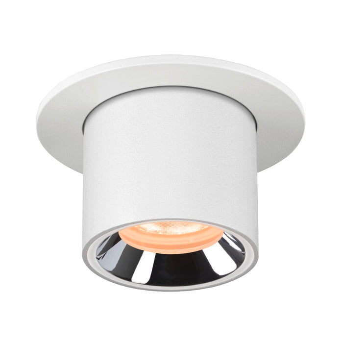NUMINOS PROJECTOR XS recessed ceiling light, 2700 K, 40°, cylindrical, white / chrome
