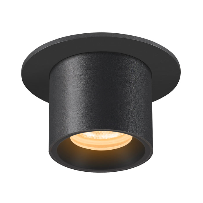 NUMINOS PROJECTOR XS recessed ceiling light, 3000 K, 20°, cylindrical, black / black
