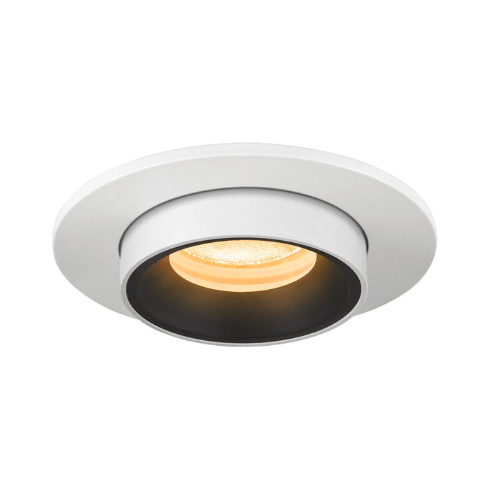 NUMINOS PROJECTOR XS recessed ceiling light, 3000 K, 20°, cylindrical, white / black