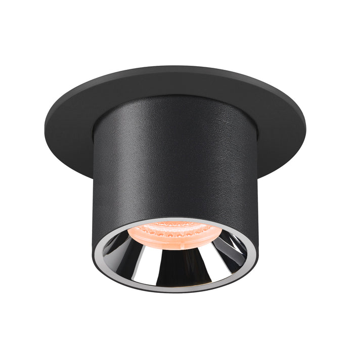 NUMINOS PROJECTOR S recessed ceiling light, 2700 K, 20°, cylindrical, black / chrome