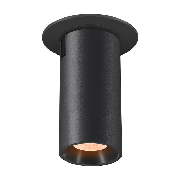 NUMINOS PROJECTOR S recessed ceiling light, 2700 K, 55°, cylindrical, black / black