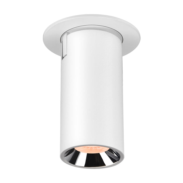 NUMINOS PROJECTOR S recessed ceiling light, 2700 K, 40°, cylindrical, white / chrome