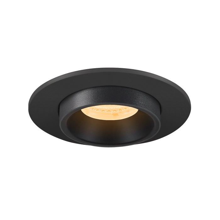 NUMINOS PROJECTOR S recessed ceiling light, 3000 K, 20°, cylindrical, black / black