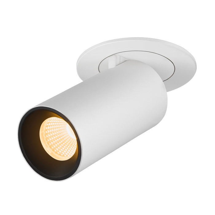 NUMINOS PROJECTOR S recessed ceiling light, 3000 K, 40°, cylindrical, white / black