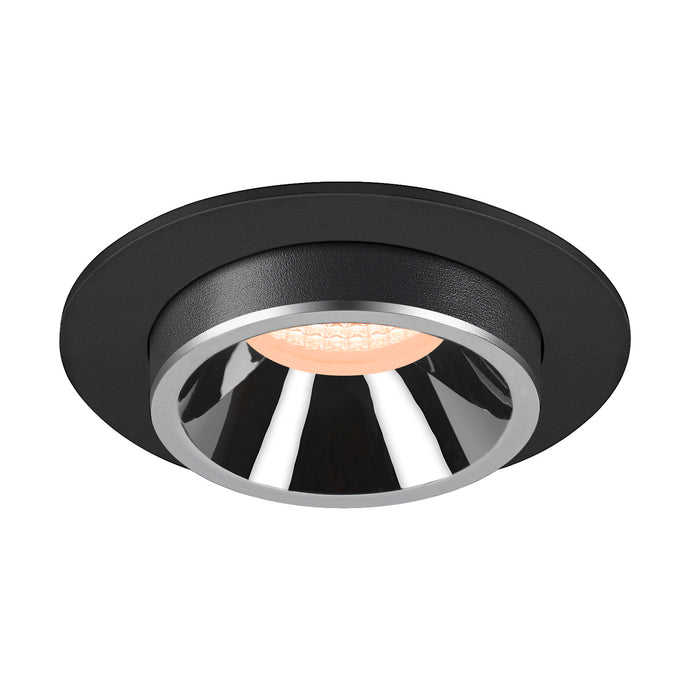 NUMINOS PROJECTOR M recessed ceiling light, 2700 K, 20°, cylindrical, black / chrome
