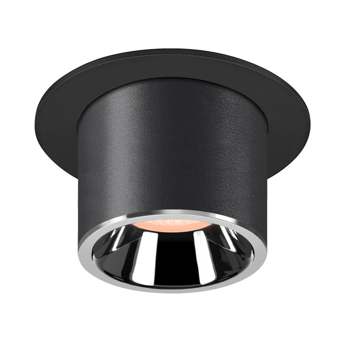 NUMINOS PROJECTOR M recessed ceiling light, 2700 K, 20°, cylindrical, black / chrome