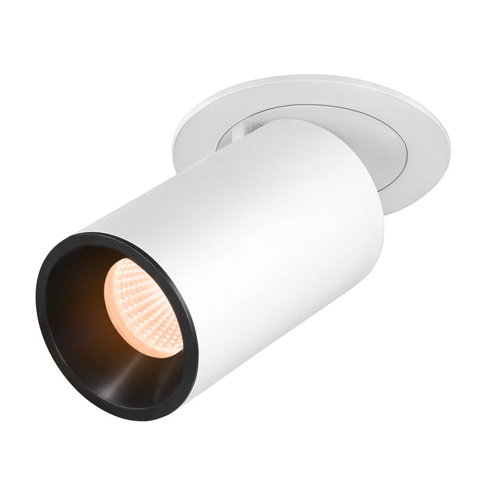 NUMINOS PROJECTOR M recessed ceiling light, 2700 K, 20°, cylindrical, white / black