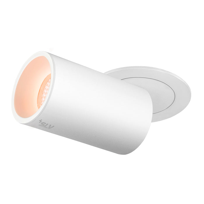 NUMINOS PROJECTOR M recessed ceiling light, 2700 K, 20°, cylindrical, white / white