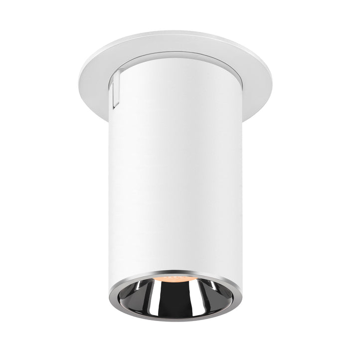 NUMINOS PROJECTOR M recessed ceiling light, 2700 K, 20°, cylindrical, white / chrome