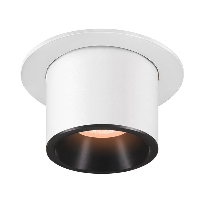 NUMINOS PROJECTOR M recessed ceiling light, 2700 K, 40°, cylindrical, white / black